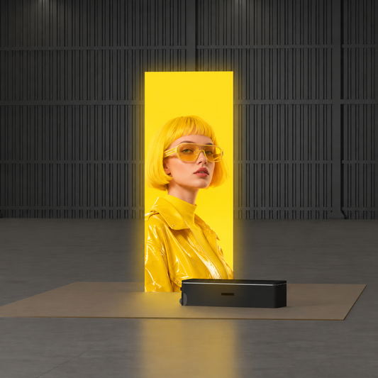 EASY WALLS® Freestanding LED Backlit Exhibition Stand Lightbox 3.3x8ft/1x2.44m