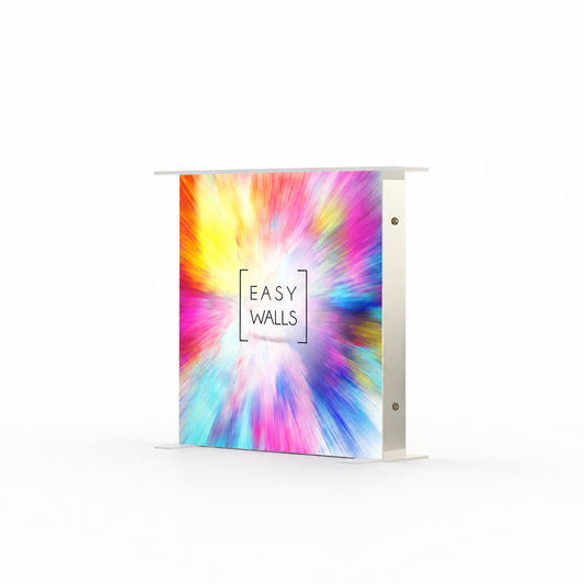 EASY WALLS® Freestanding LED Lightbox Backlit Exhibition Lightbox Counter 3.3x3.3ft/1x1m