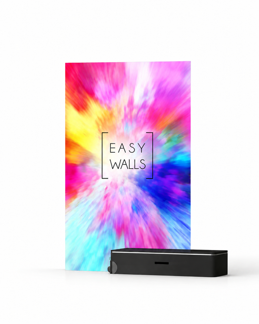 EASY WALLS® Freestanding LED Backlit Exhibition Stand Lightbox 3.3x6.5ft/1x2m